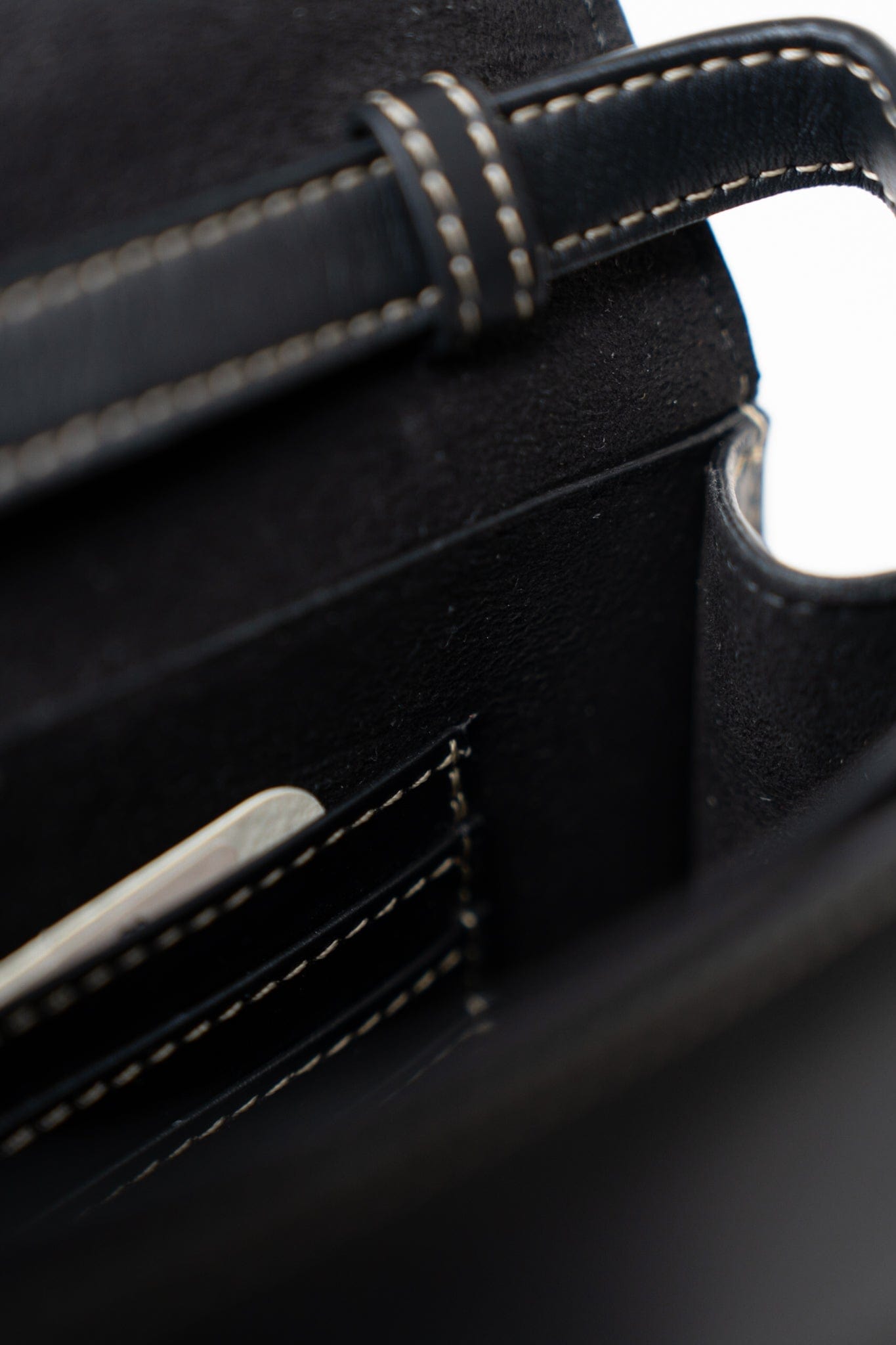 Fendi Fab Black Shoulder Bag Gold Hardware