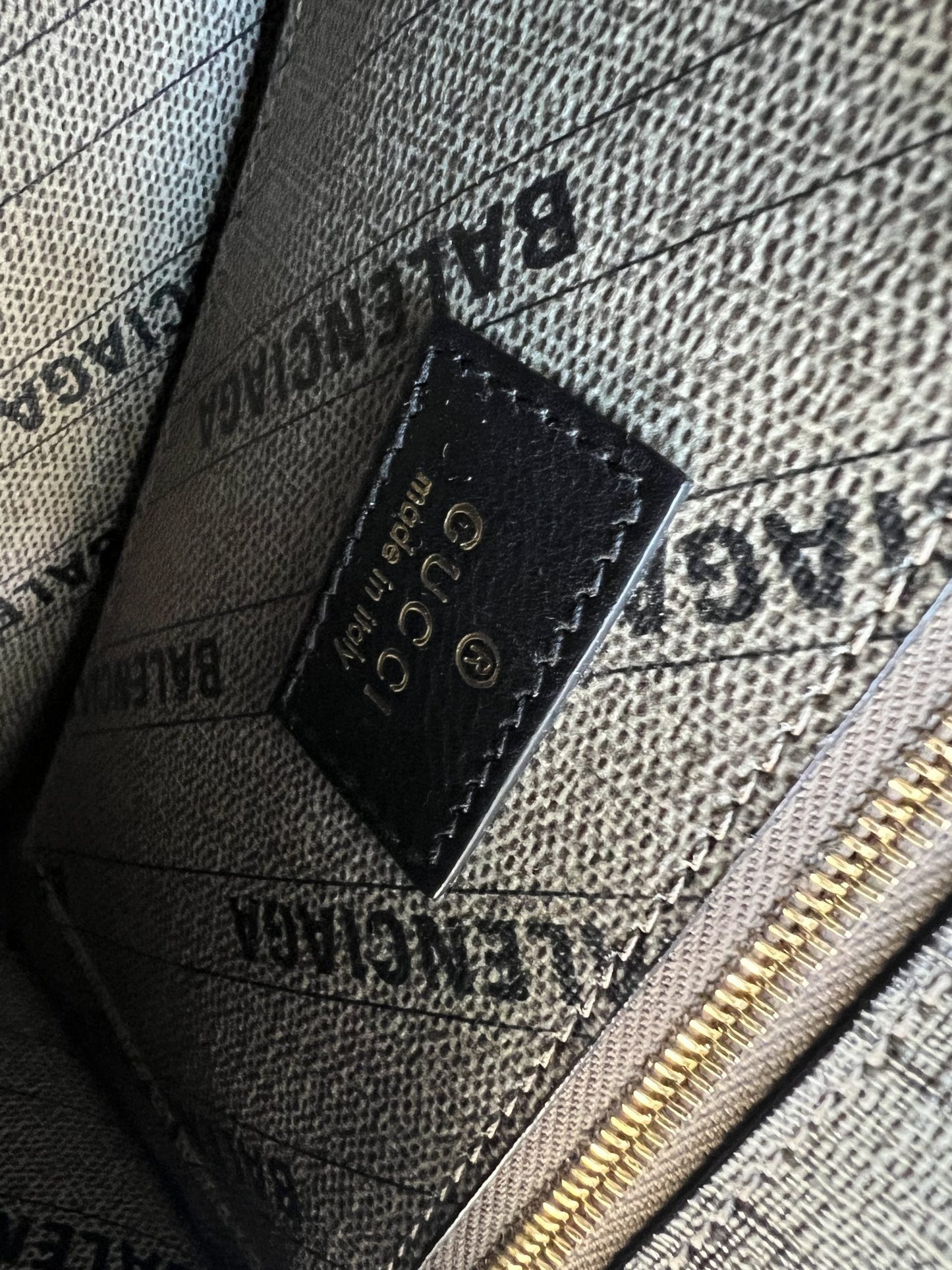 Gucci x Balenciaga The Hacker Project Small Hourglass Top Handle Bag Beige /Ebony