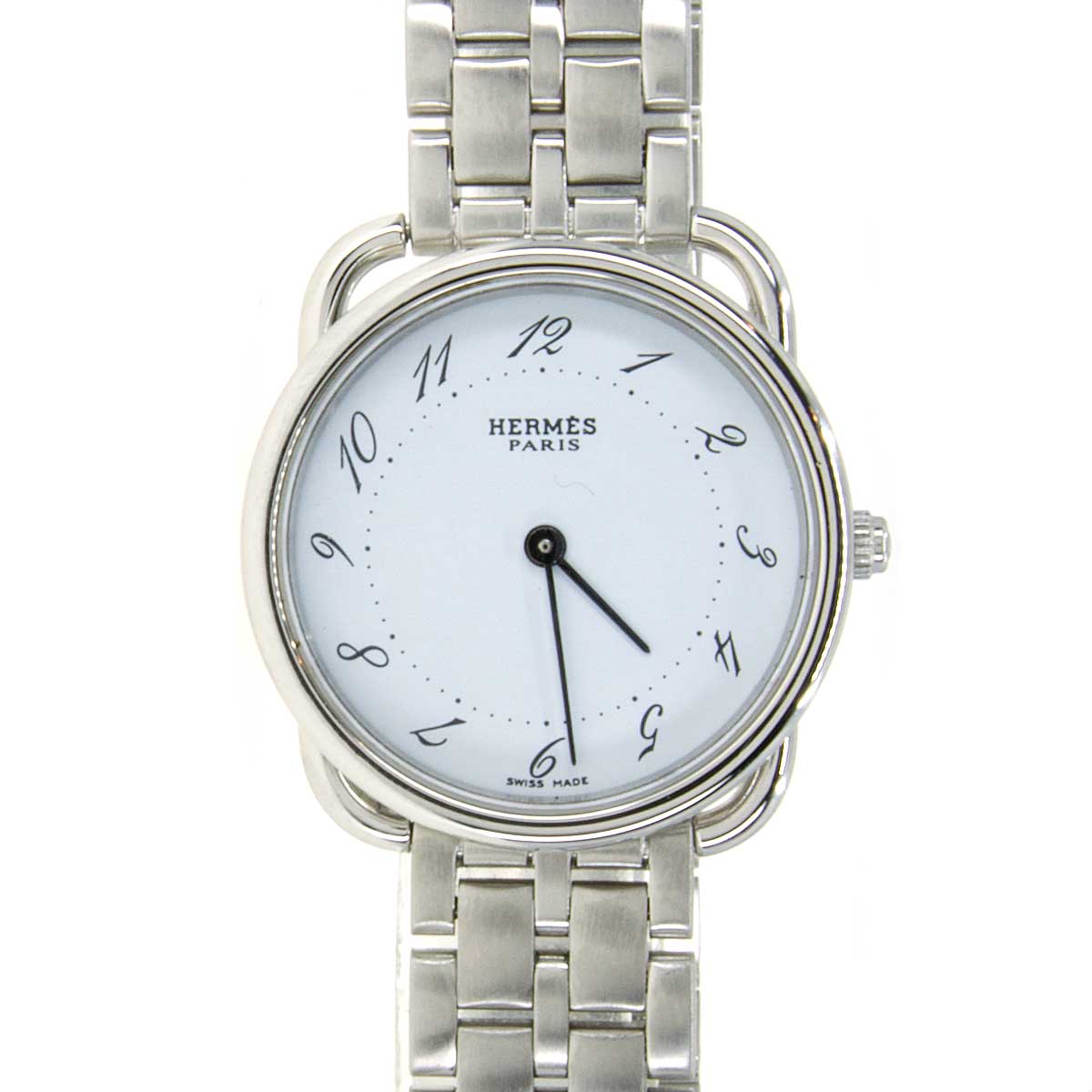 Hermes Arceau White Dial