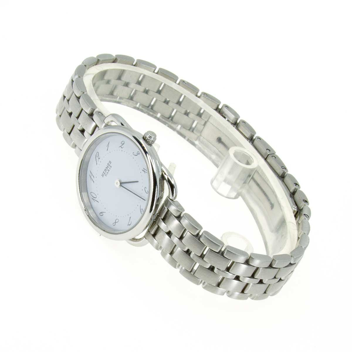 Hermes Arceau White Dial