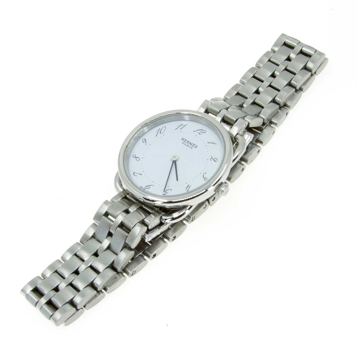 Hermes Arceau White Dial