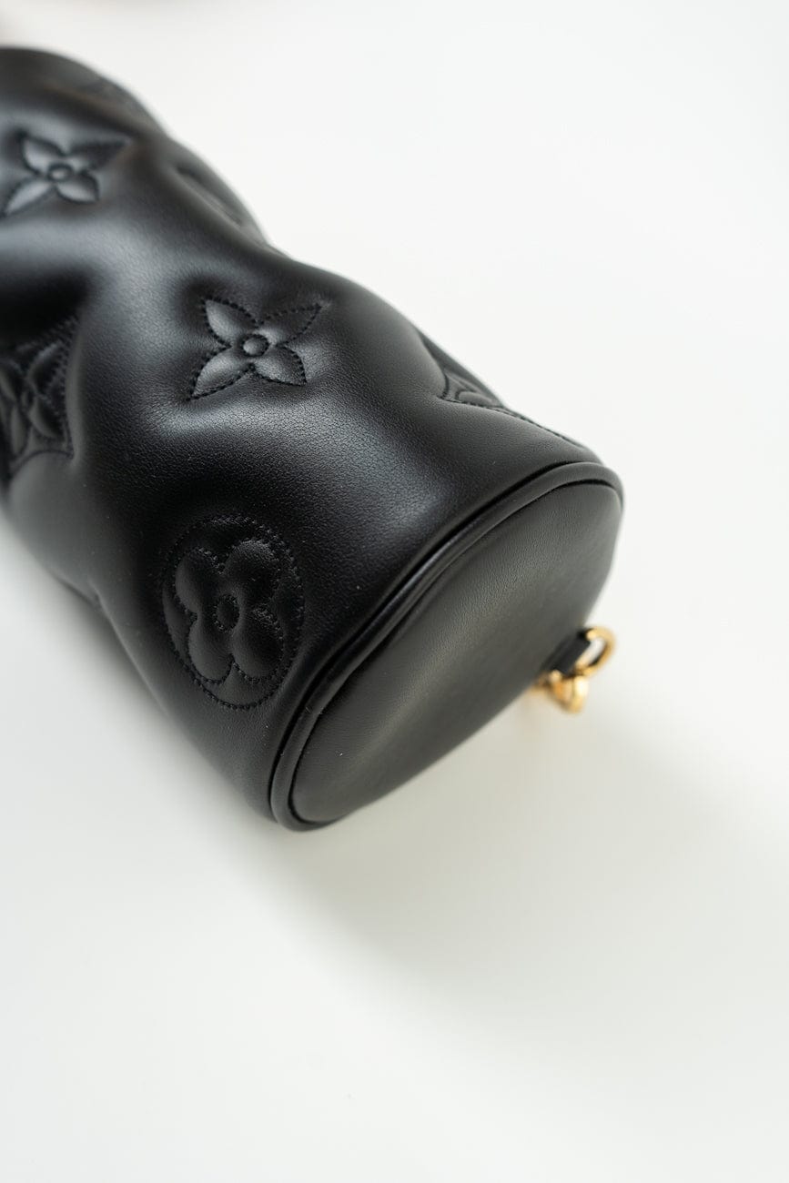 Louis Vuitton Black Monogram Calfskin Leather Papillon BB Bag