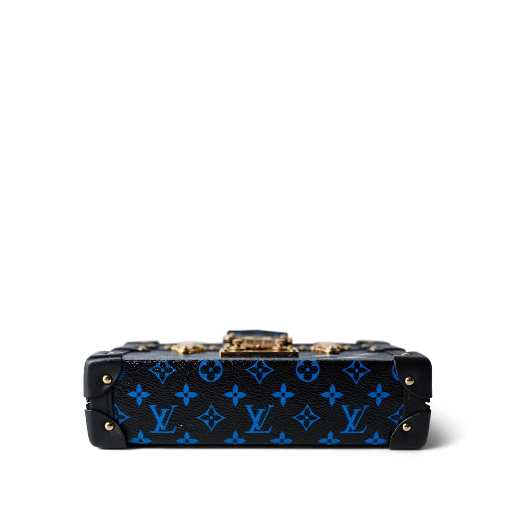 Louis Vuitton Monogram Petite Malle Blue Black