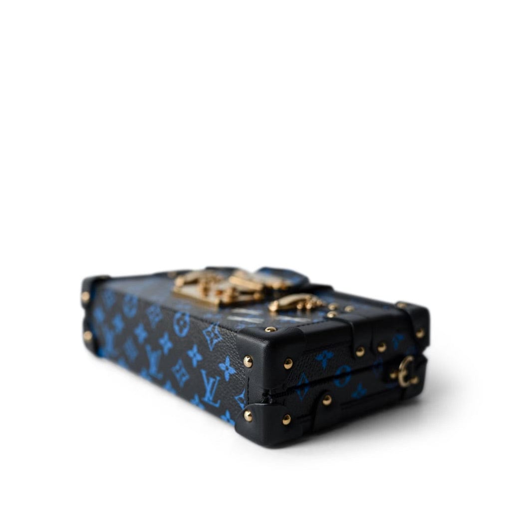 Louis Vuitton Monogram Petite Malle Blue Black