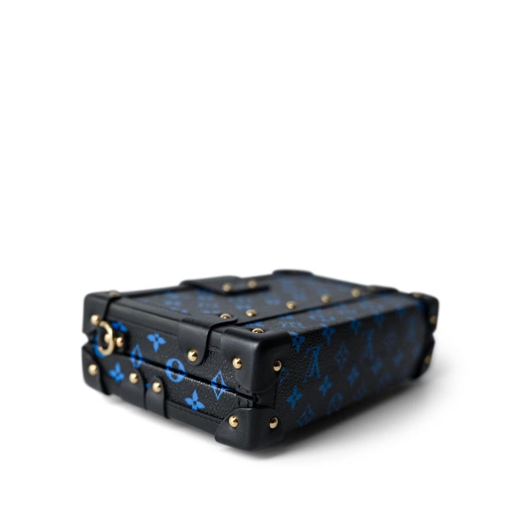 Louis Vuitton Monogram Petite Malle Blue Black