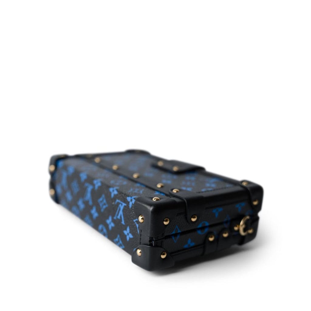 Louis Vuitton Monogram Petite Malle Blue Black
