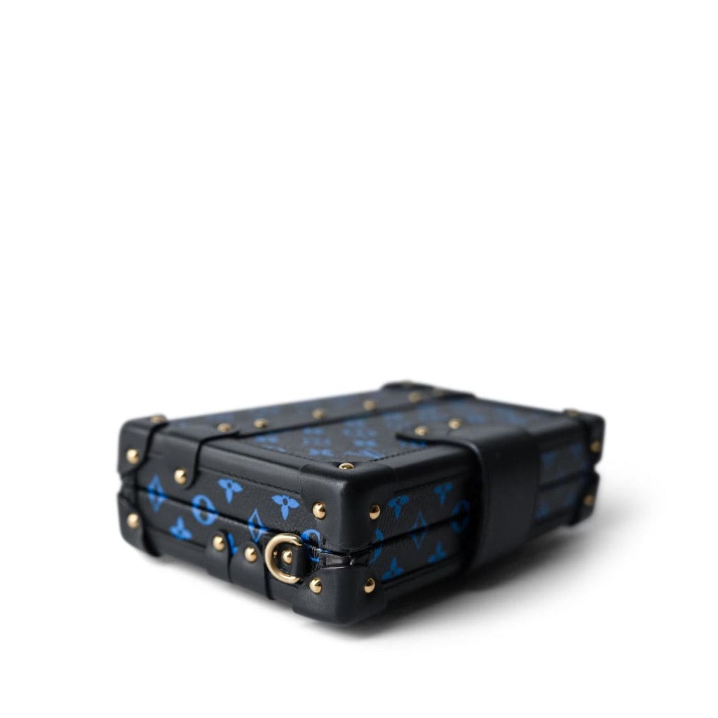 Louis Vuitton Monogram Petite Malle Blue Black