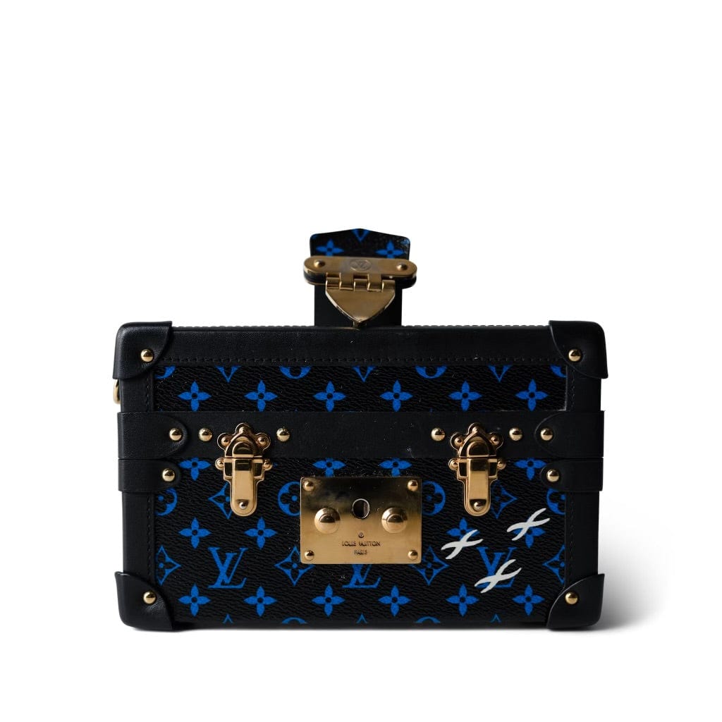 Louis Vuitton Monogram Petite Malle Blue Black