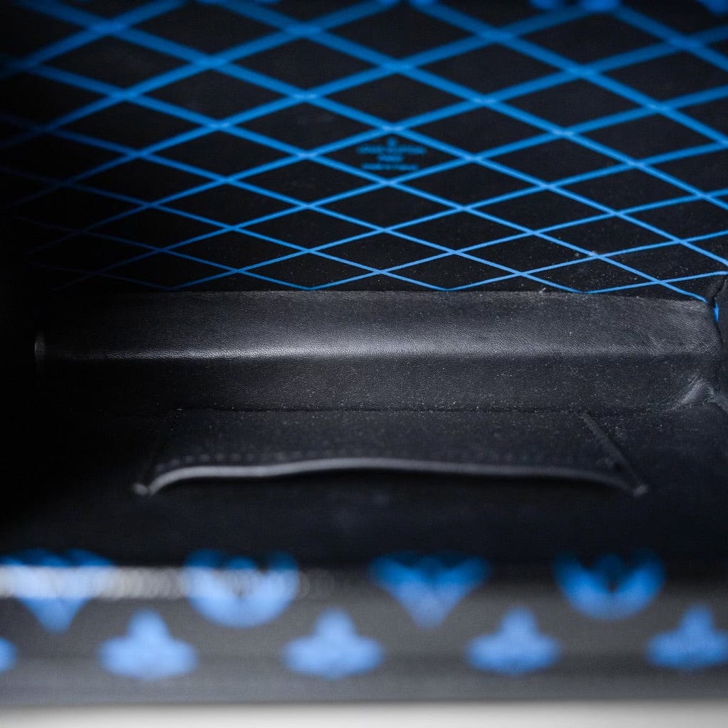 Louis Vuitton Monogram Petite Malle Blue Black