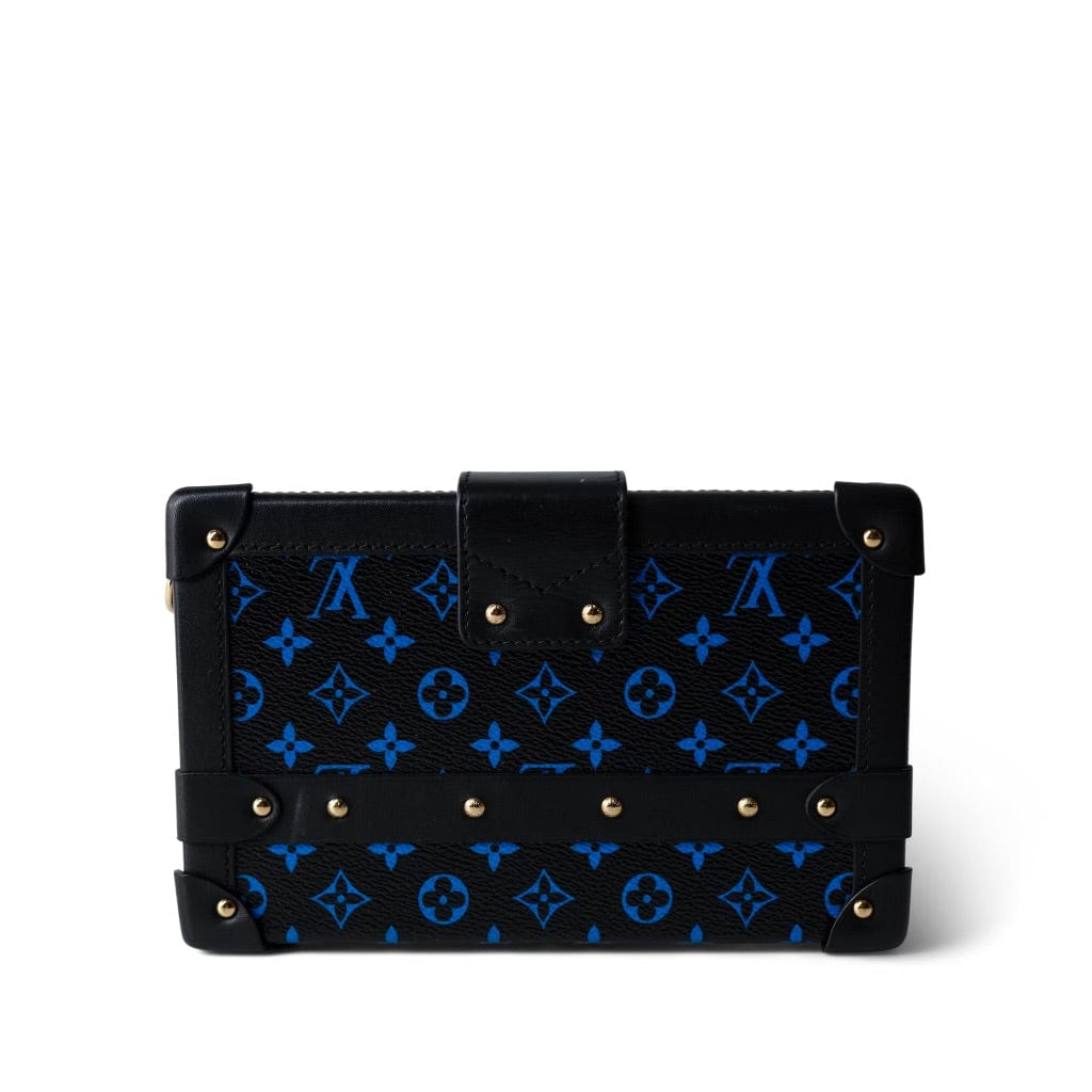 Louis Vuitton Monogram Petite Malle Blue Black