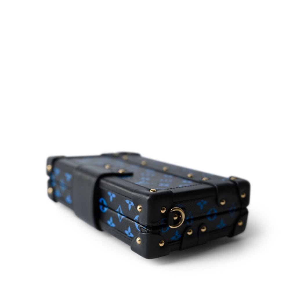 Louis Vuitton Monogram Petite Malle Blue Black