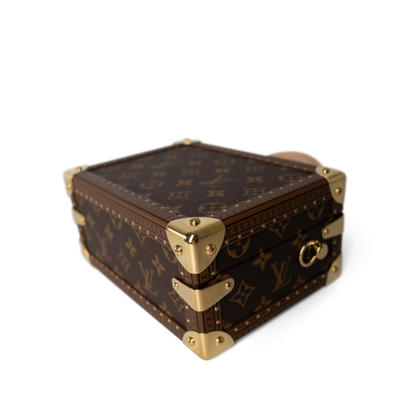 Louis Vuitton Monogram Coated Canvas Petite Valise Top Handle Trunk Bag
