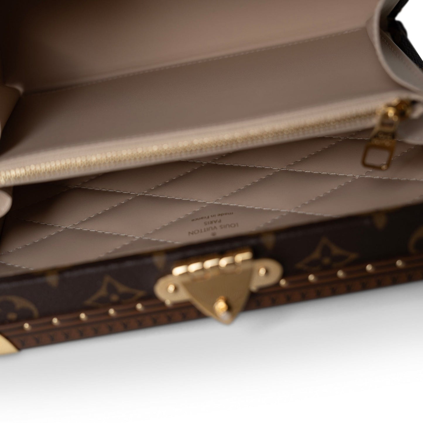 Louis Vuitton Monogram Coated Canvas Petite Valise Top Handle Trunk Bag