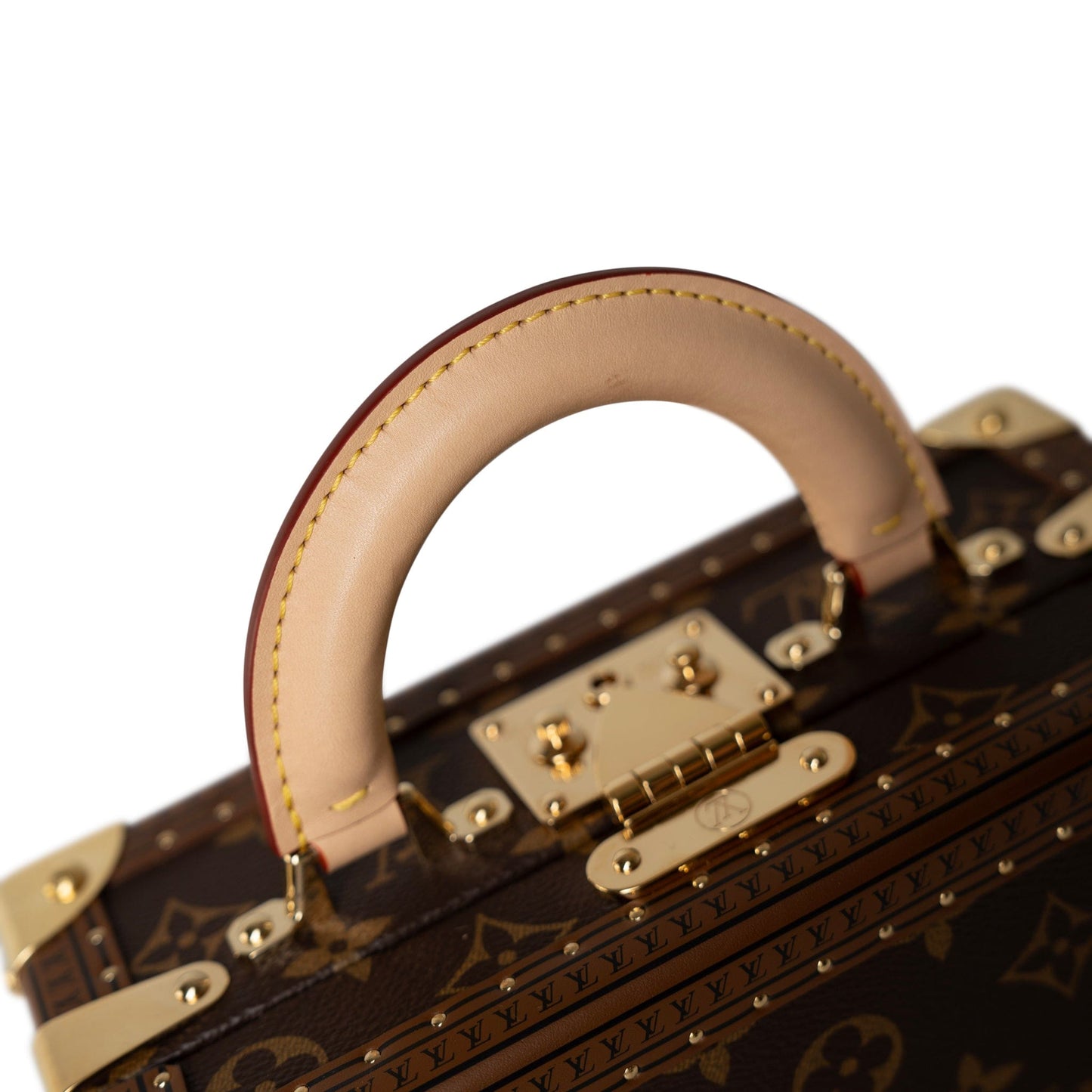 Louis Vuitton Monogram Coated Canvas Petite Valise Top Handle Trunk Bag