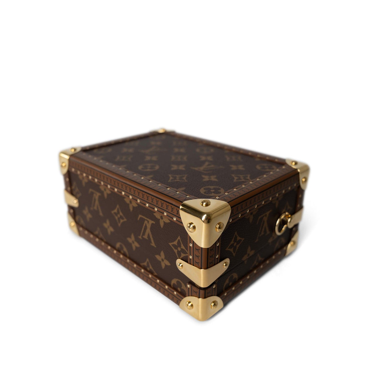 Louis Vuitton Monogram Coated Canvas Petite Valise Top Handle Trunk Bag