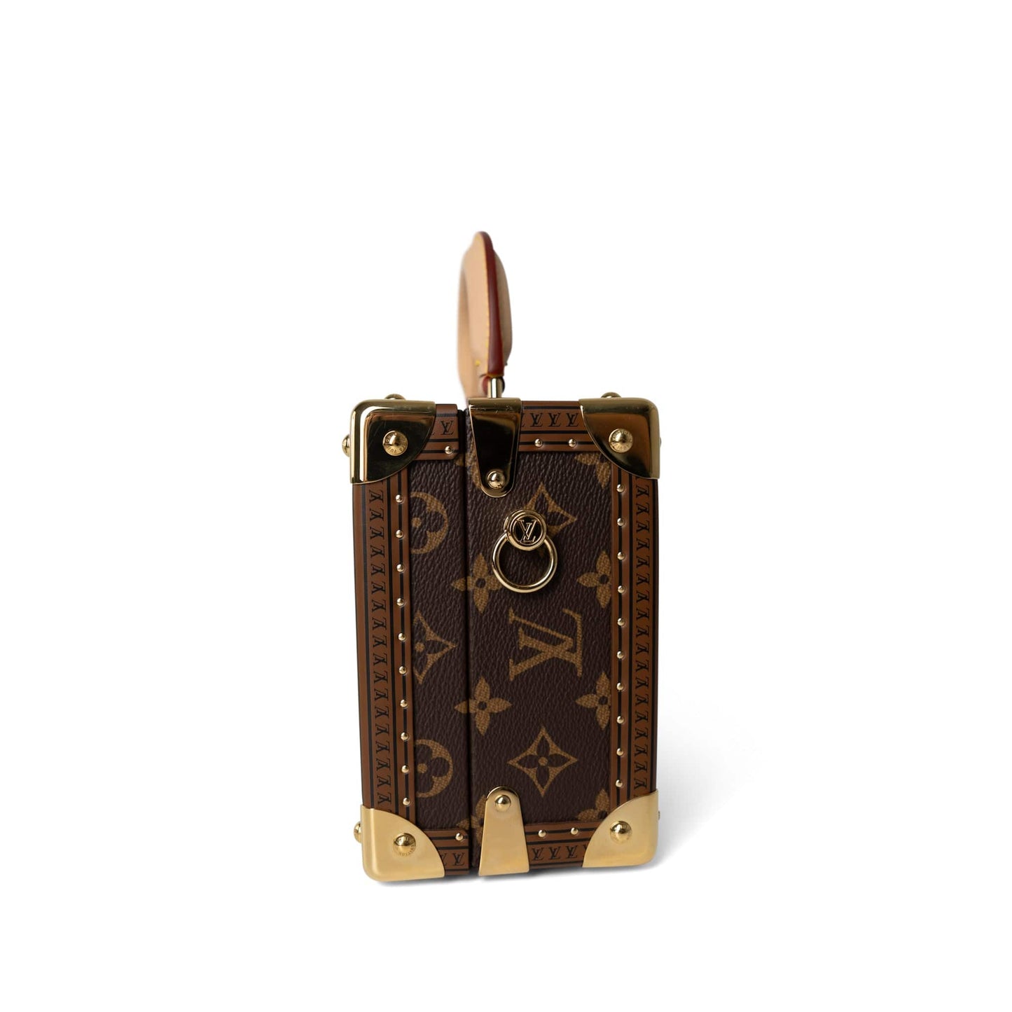 Louis Vuitton Monogram Coated Canvas Petite Valise Top Handle Trunk Bag