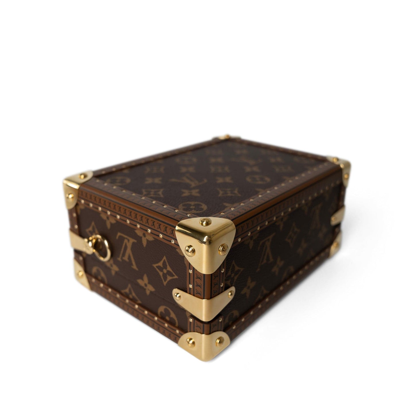 Louis Vuitton Monogram Coated Canvas Petite Valise Top Handle Trunk Bag