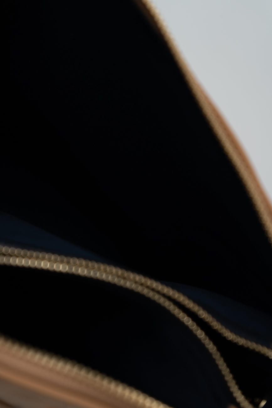 Louis Vuitton Monogram Coussin PM Camel Lambskin Embossed