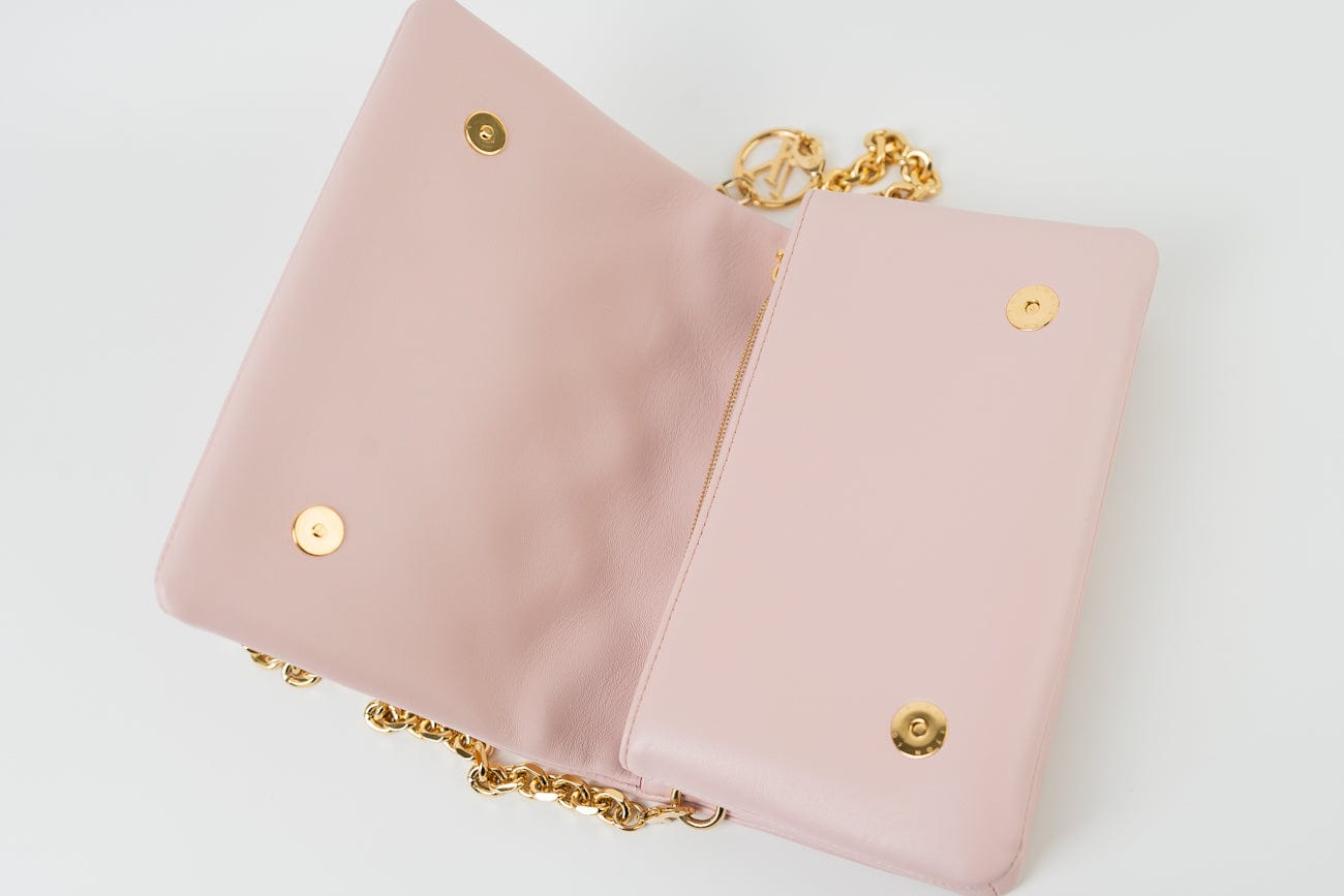 Louis Vuitton Pochette Coussin Light Pink Lambskin Embossed