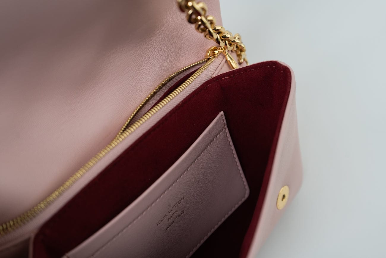 Louis Vuitton Pochette Coussin Light Pink Lambskin Embossed