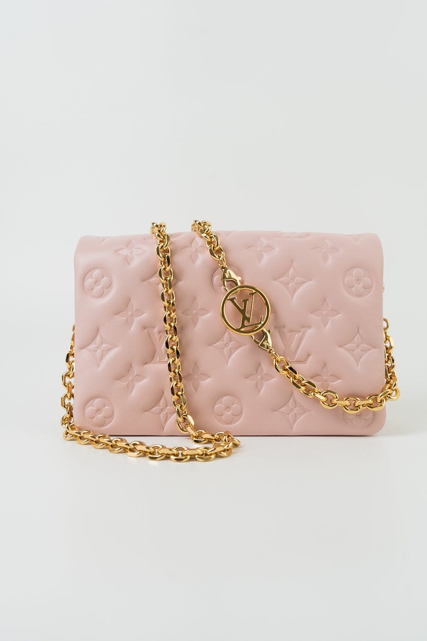 Louis Vuitton Pochette Coussin Light Pink Lambskin Embossed