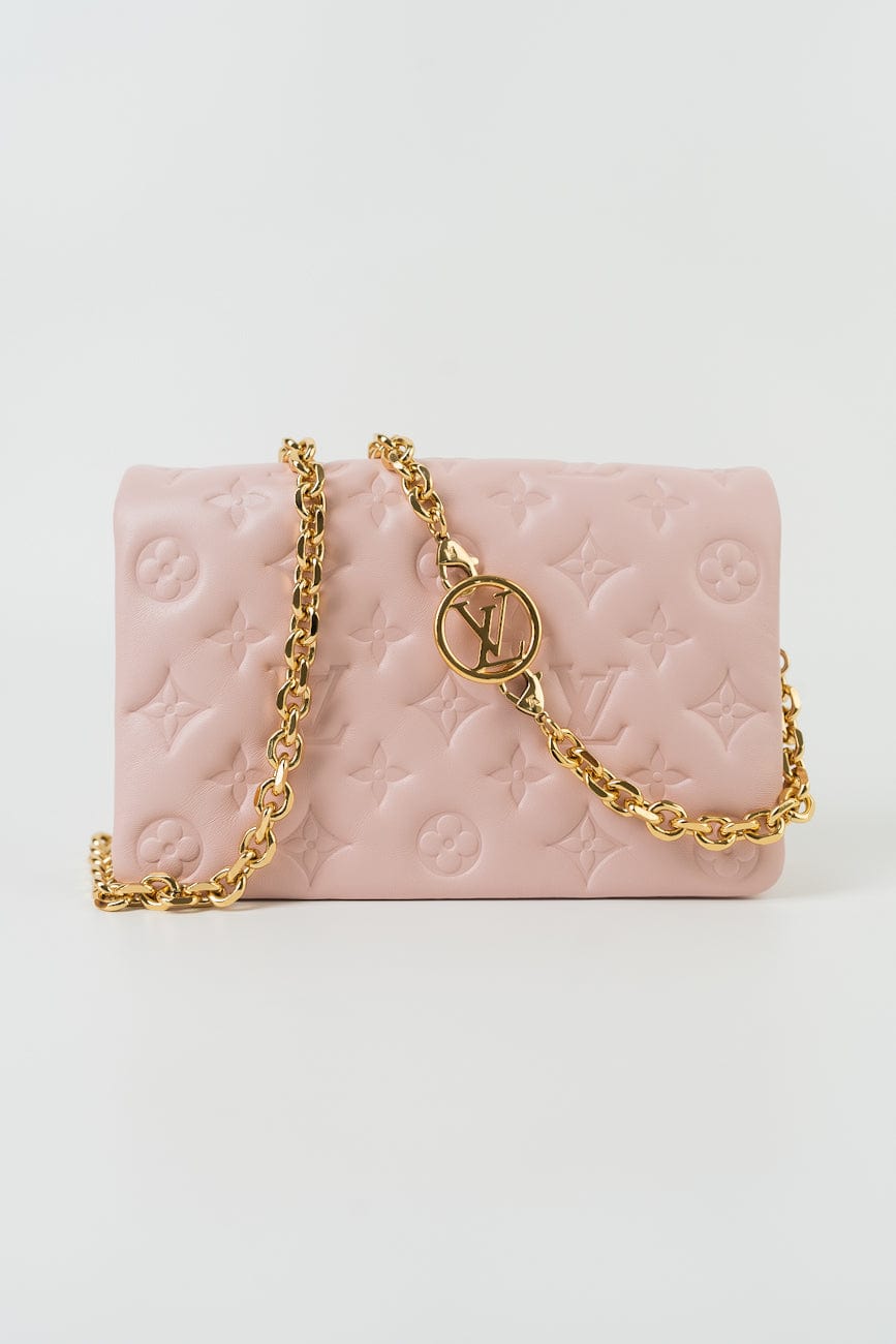 Louis Vuitton Pochette Coussin Light Pink Lambskin Embossed
