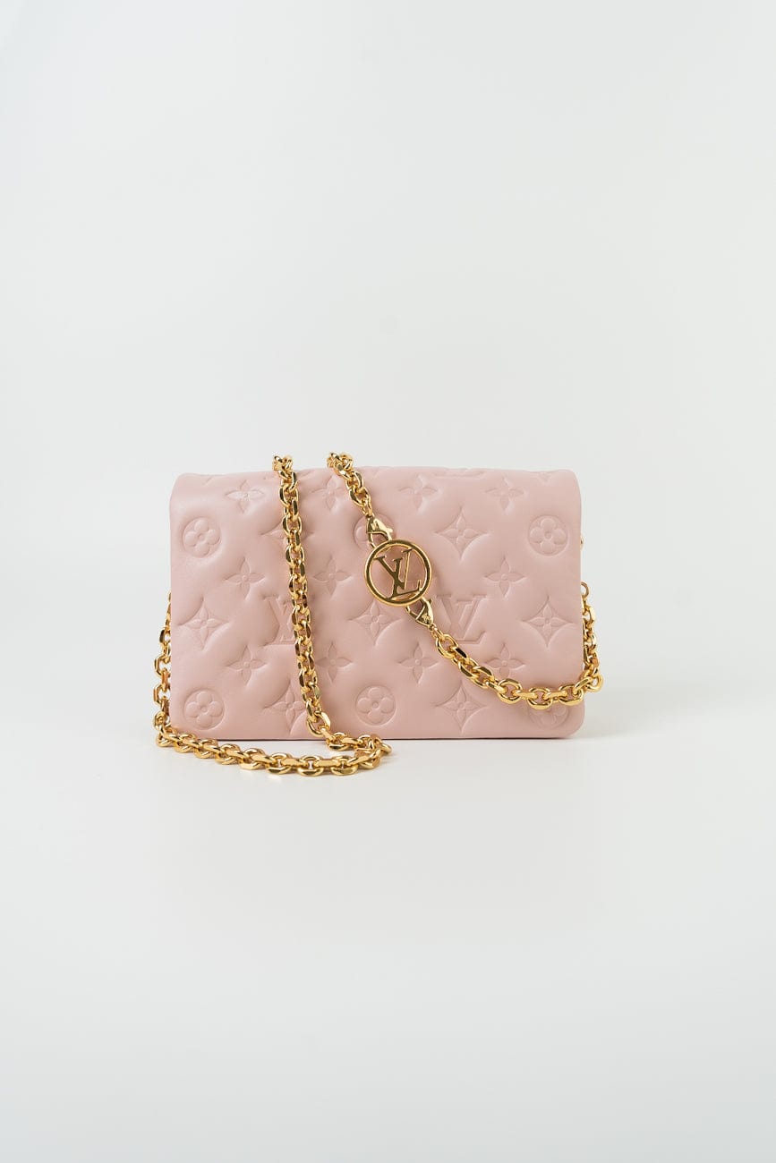 Louis Vuitton Pochette Coussin Light Pink Lambskin Embossed