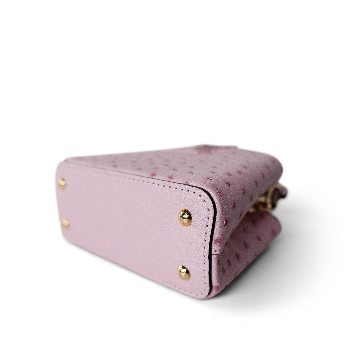 Louis Vuitton Capucines Nano Exotic Ostrich Pink
