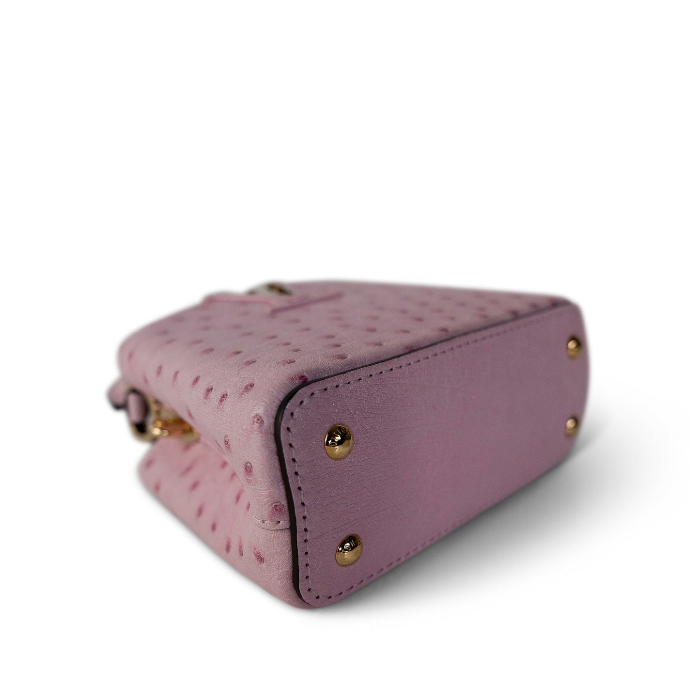 Louis Vuitton Capucines Nano Exotic Ostrich Pink