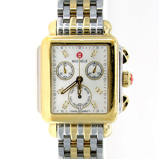 Michele Deco Two Tone Diamond Dial