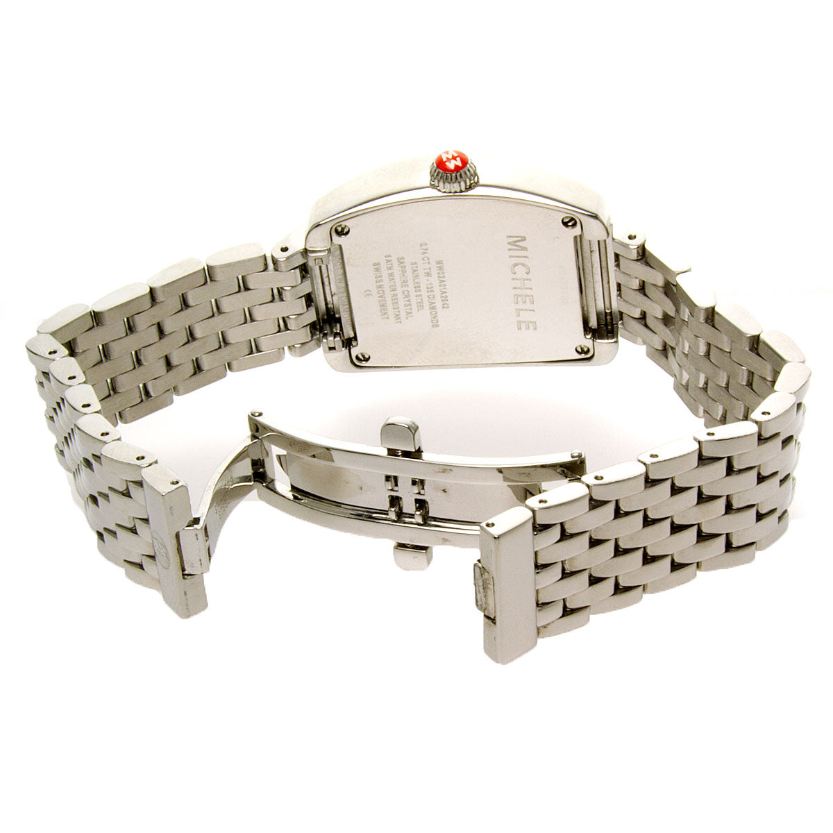 Michele Urban Mini Diamond Watch with Diamond Bracelet