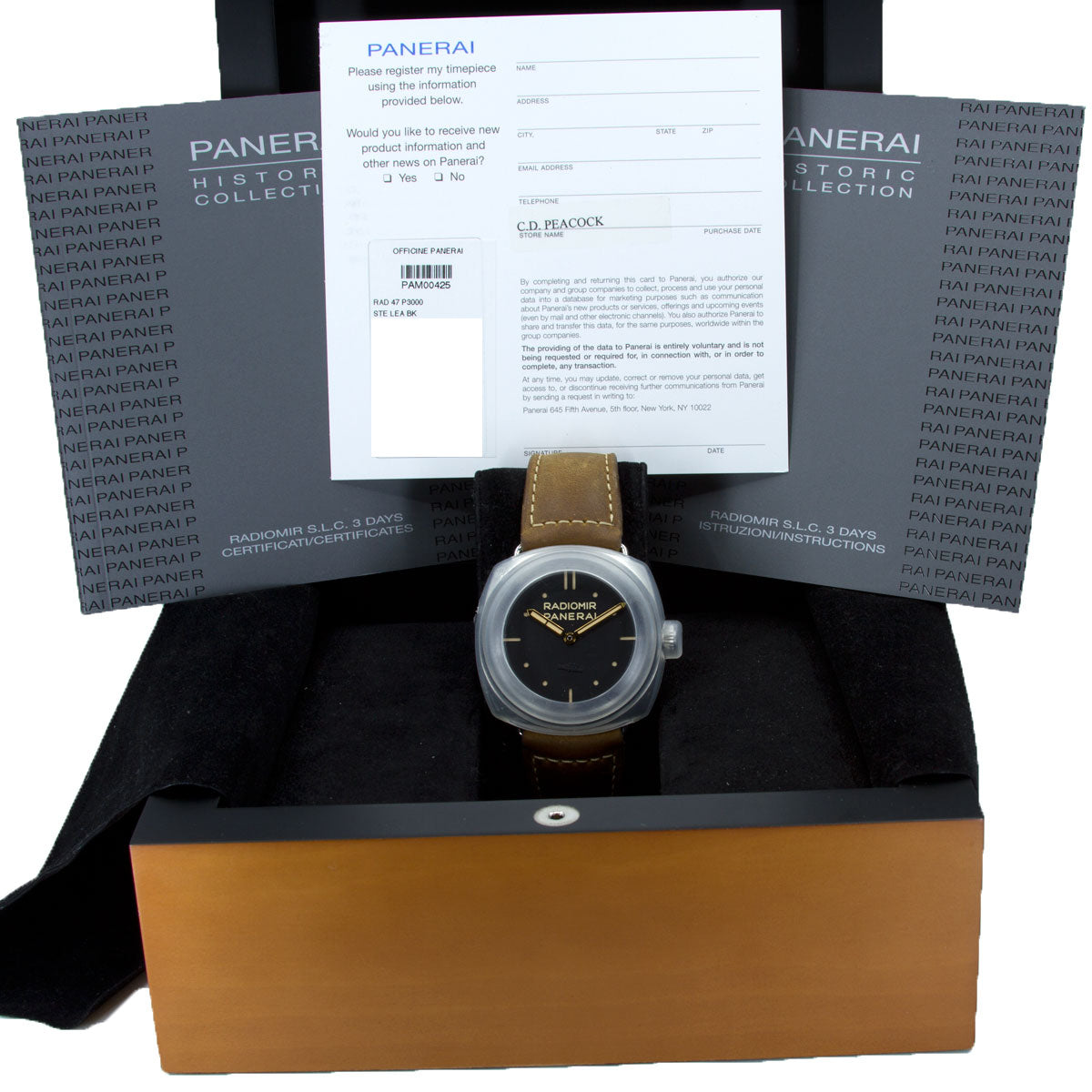 Panerai Radiomir PAM 425 47mm